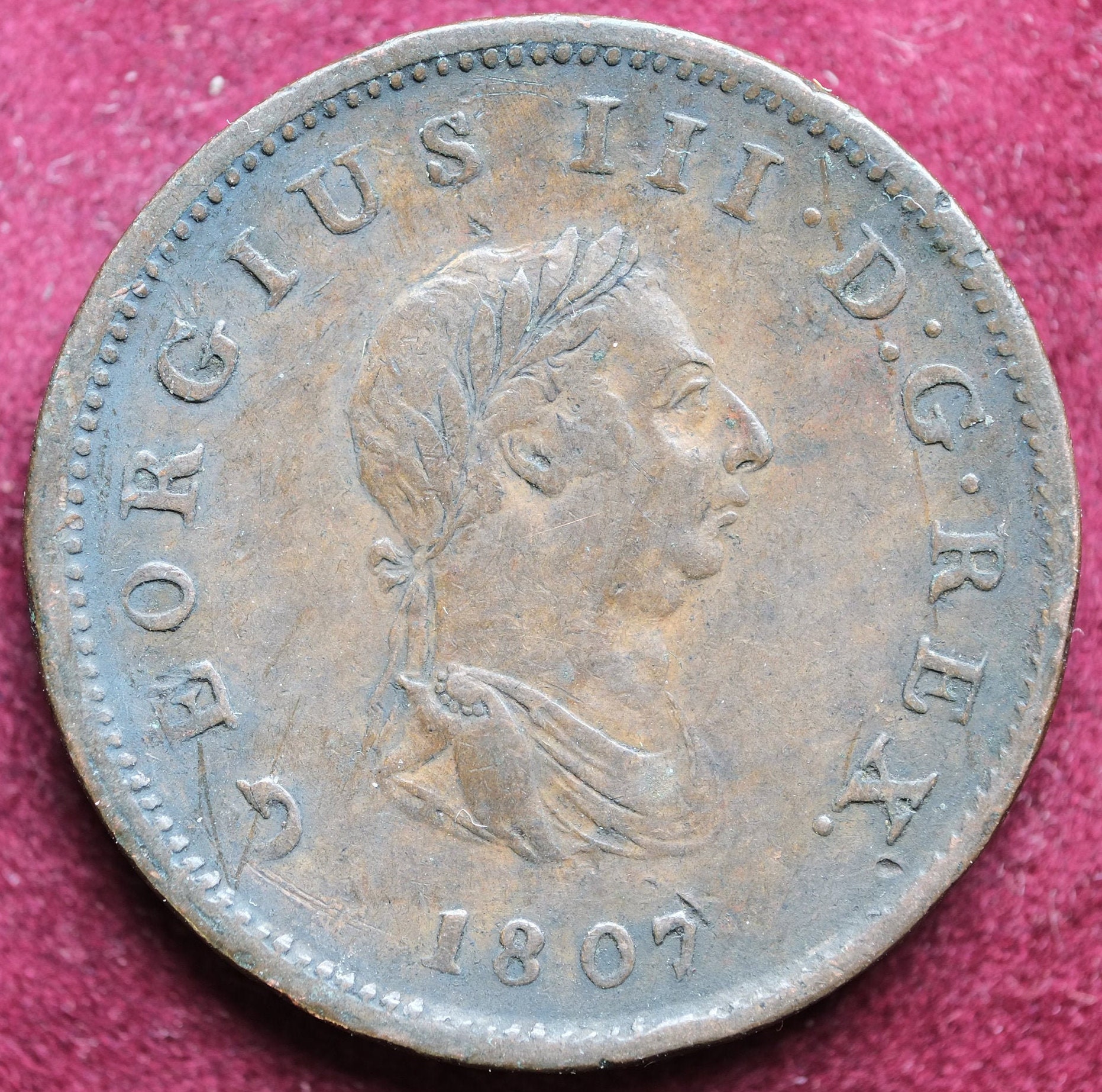 Image of 1807 Half Penny King George Iii