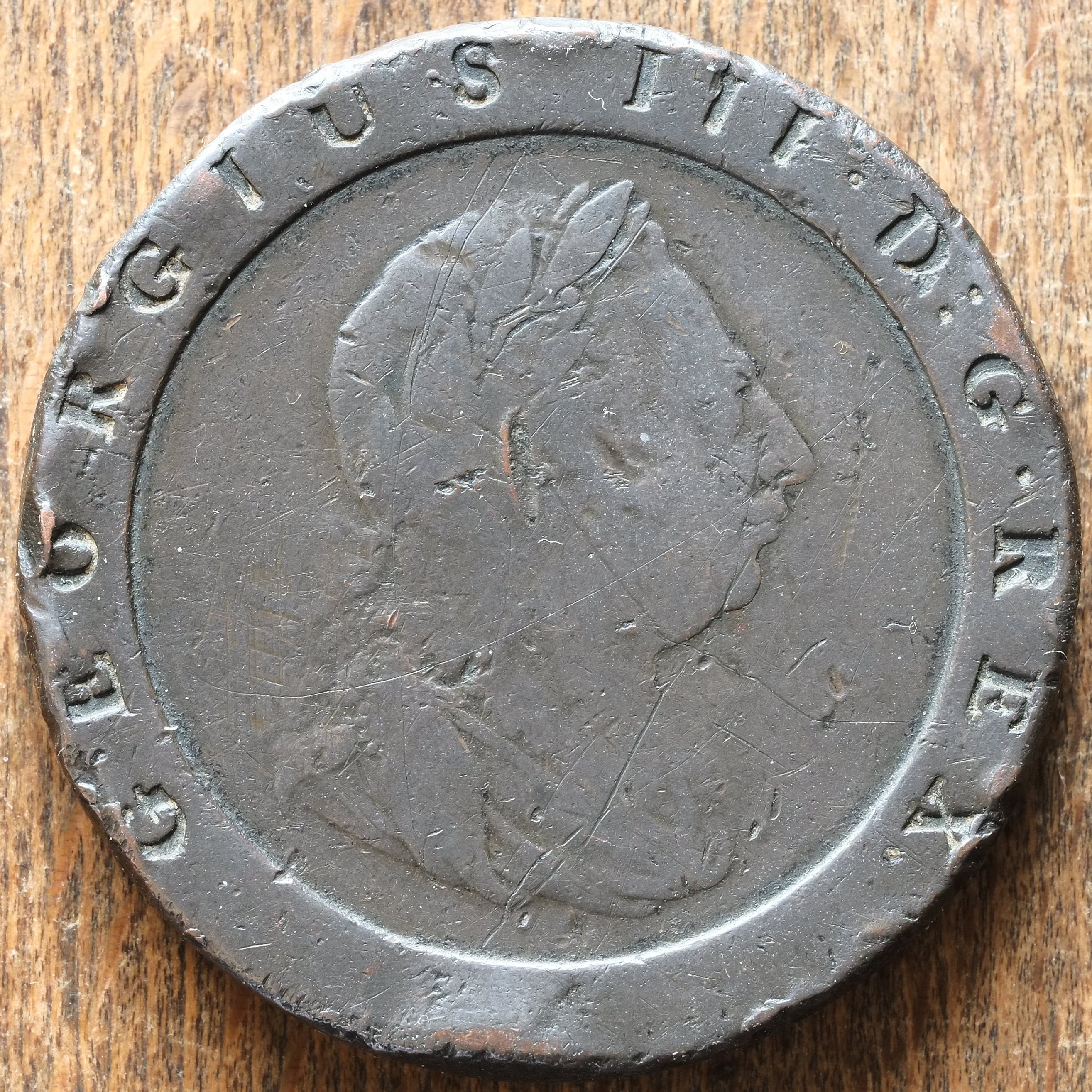 1797 年 カートホイール 2 ペンス コイン ジョージ 3 世 - Etsy 日本