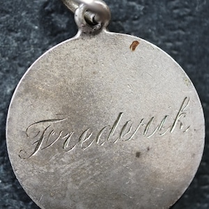 1816-1824 Louis XVIII Silver Half Franc Coin Engraved Reverse Frederick Charm