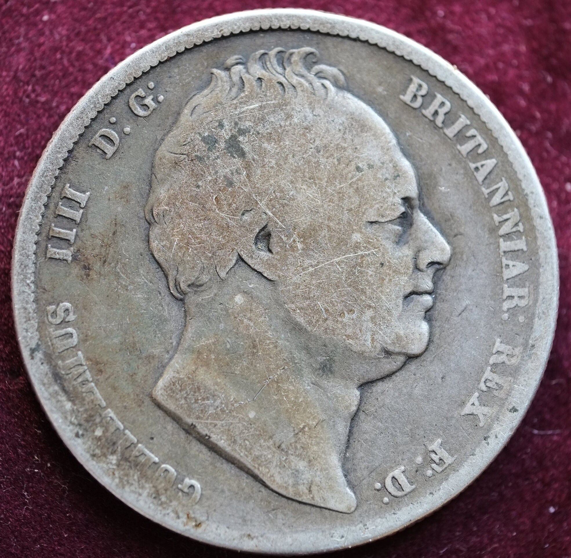 Image of 1834 Silver Half Crown King William Iiii