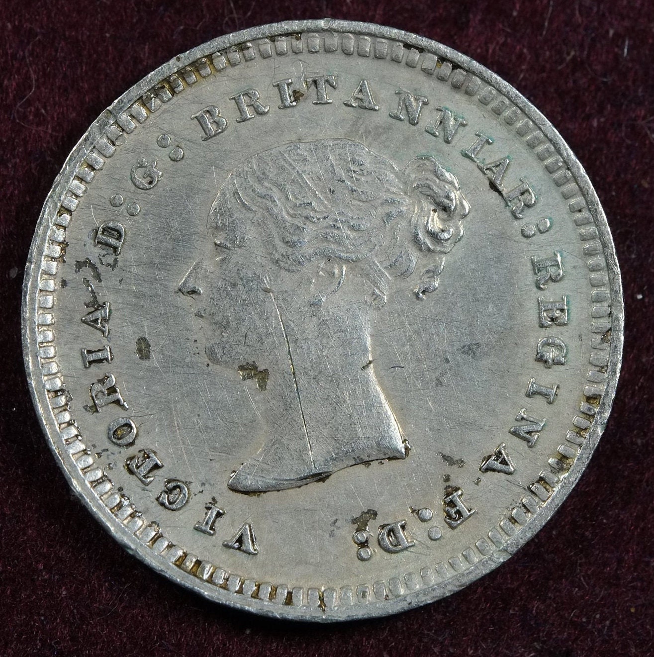 Image of 1887 Silver Twopence Coin