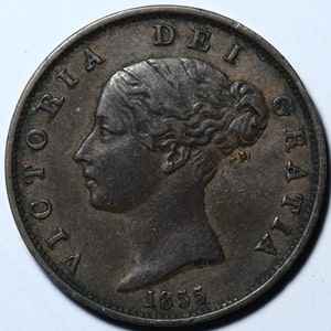 1855 Victorian Half Penny