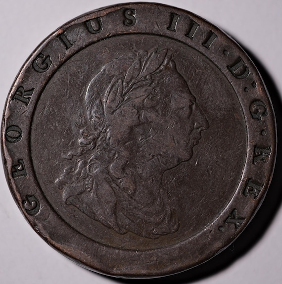 1797 Cartwheel Twopence Coin King George III - Etsy