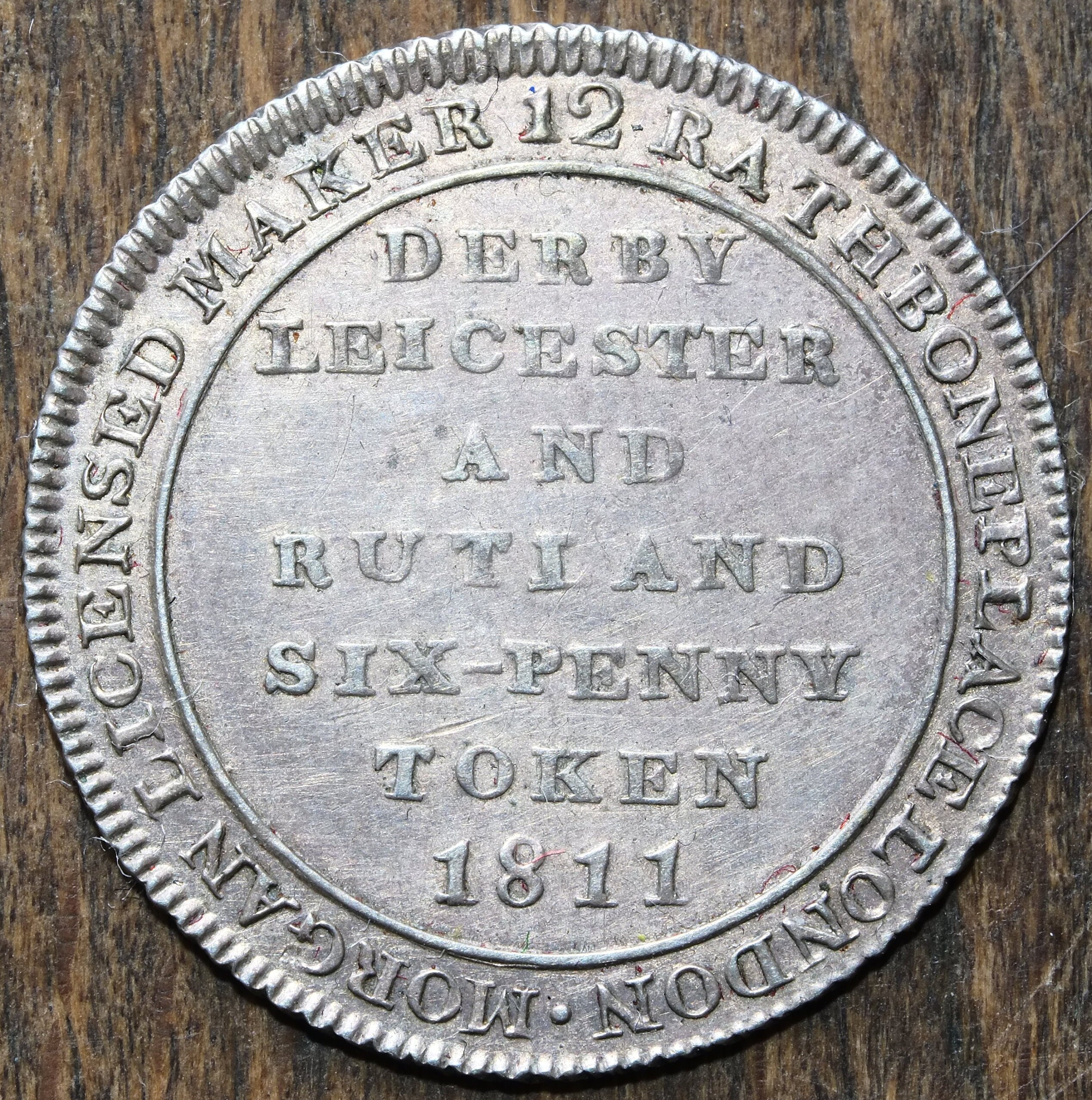 1811 Silver Sixpence Token Morgan London - Etsy Canada