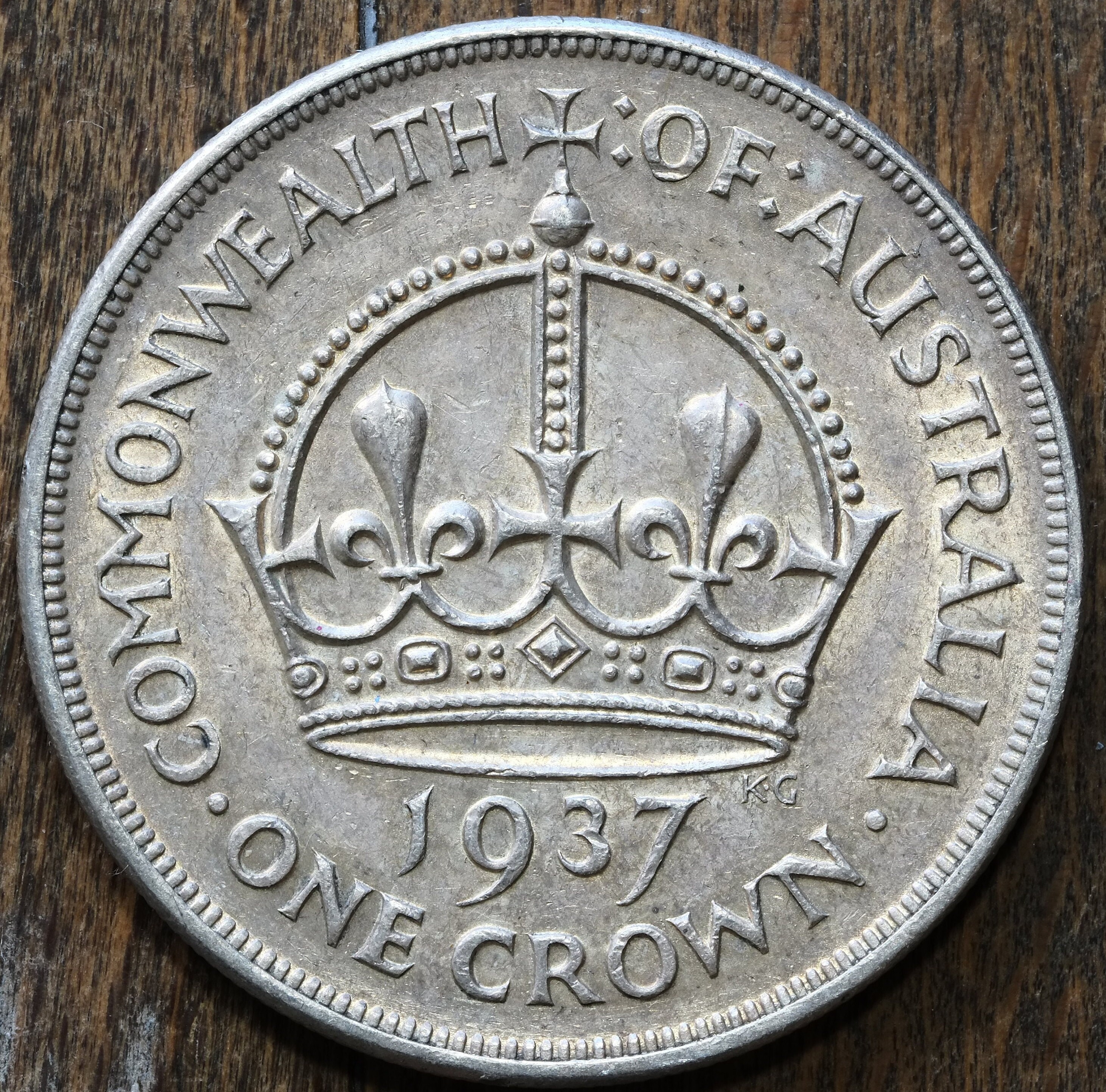 1937 Silver Crown Australia Coronation of King George VI - Etsy Canada