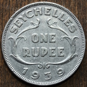 1939 One Rupee Seychelles
