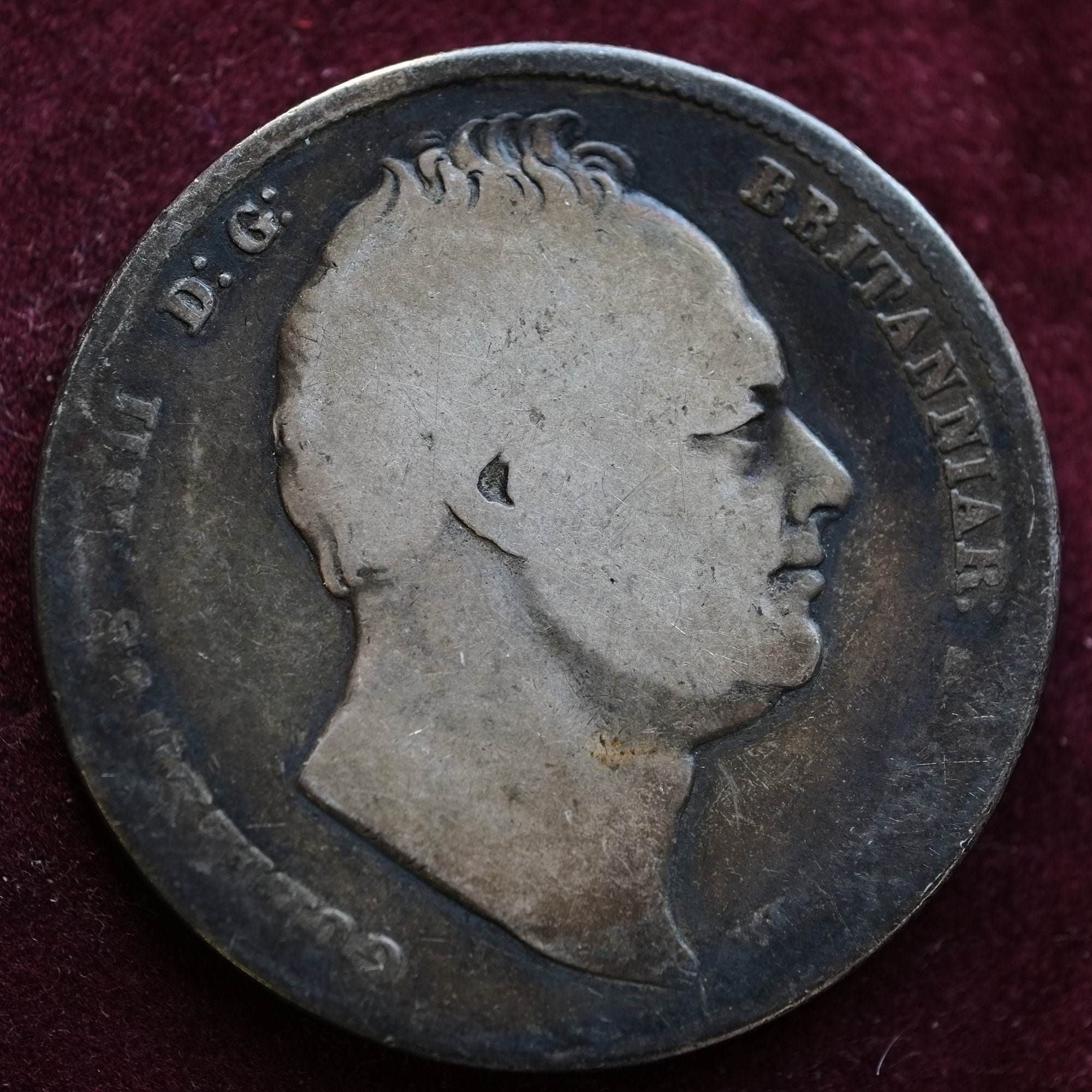 Image of 1836 Silver Half Crown King William Iiii