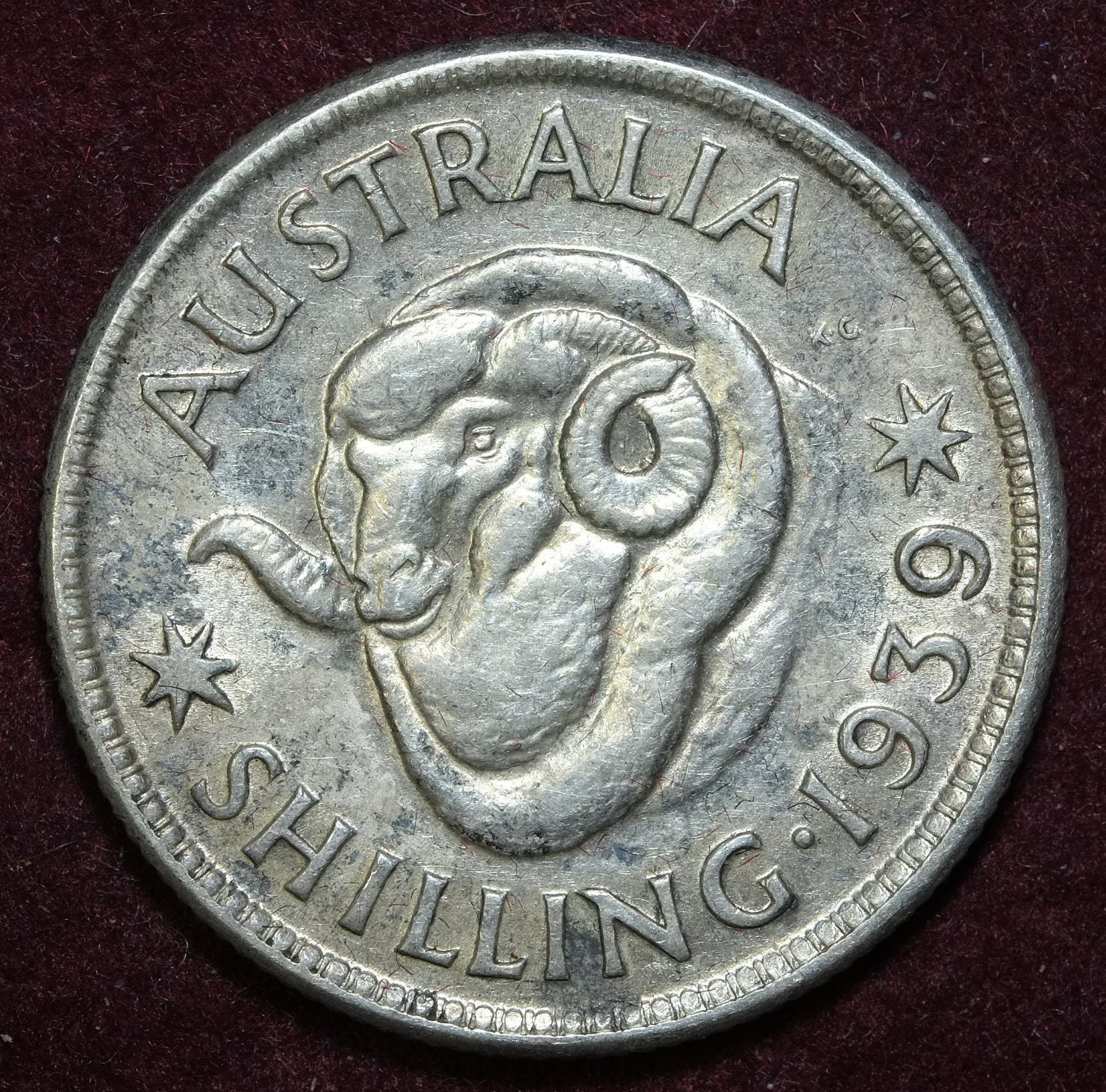 1939 Silver Shilling Coin Australia - Etsy