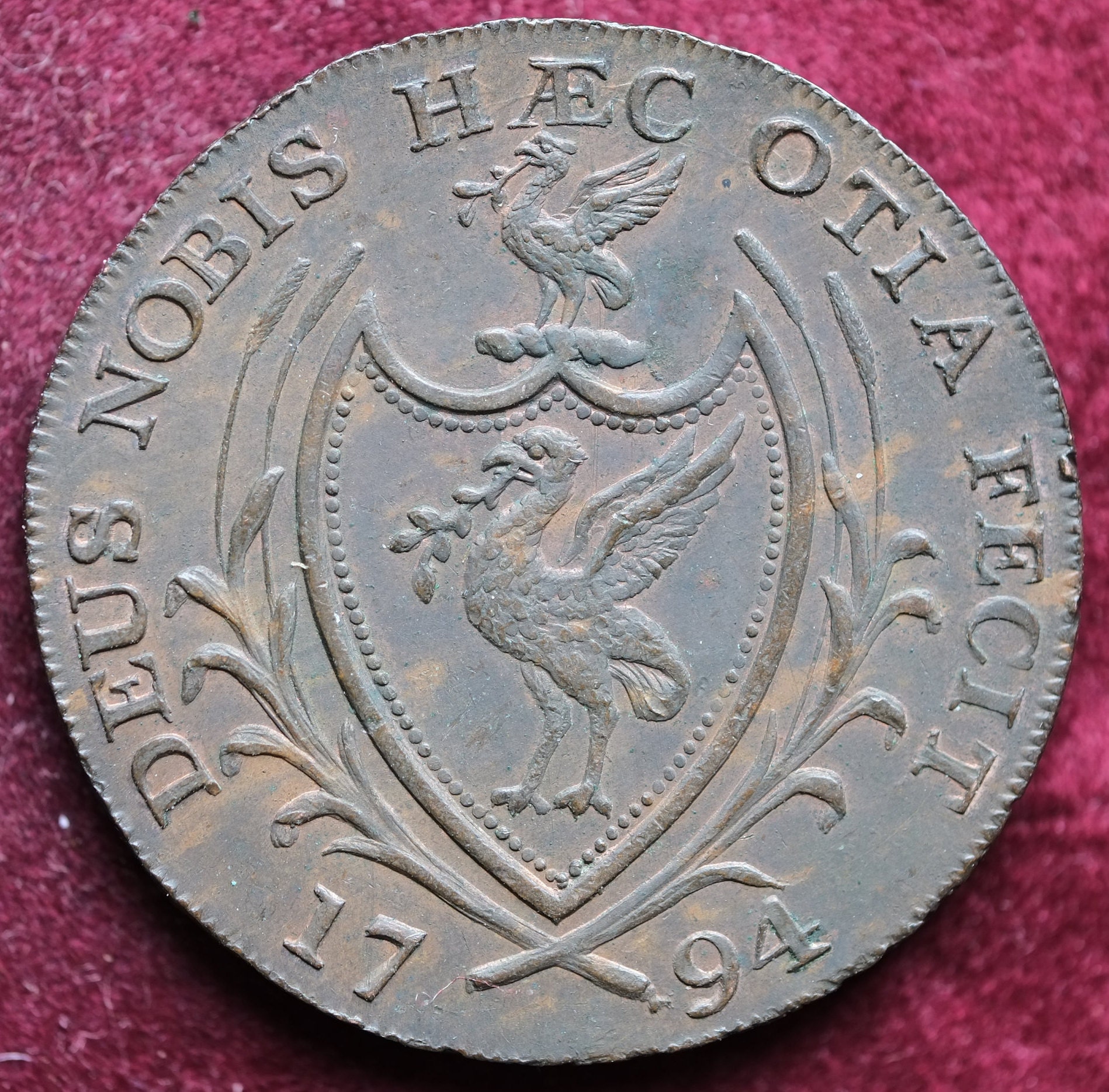 Image of 1794 Liverpool Half Penny Token