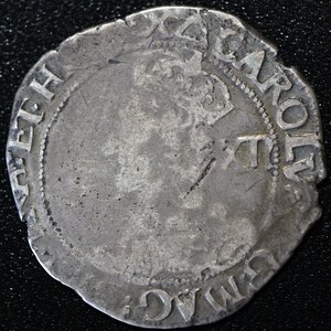 Charles I 1625-1649 Silver Hammered Shilling Triangle mint mark