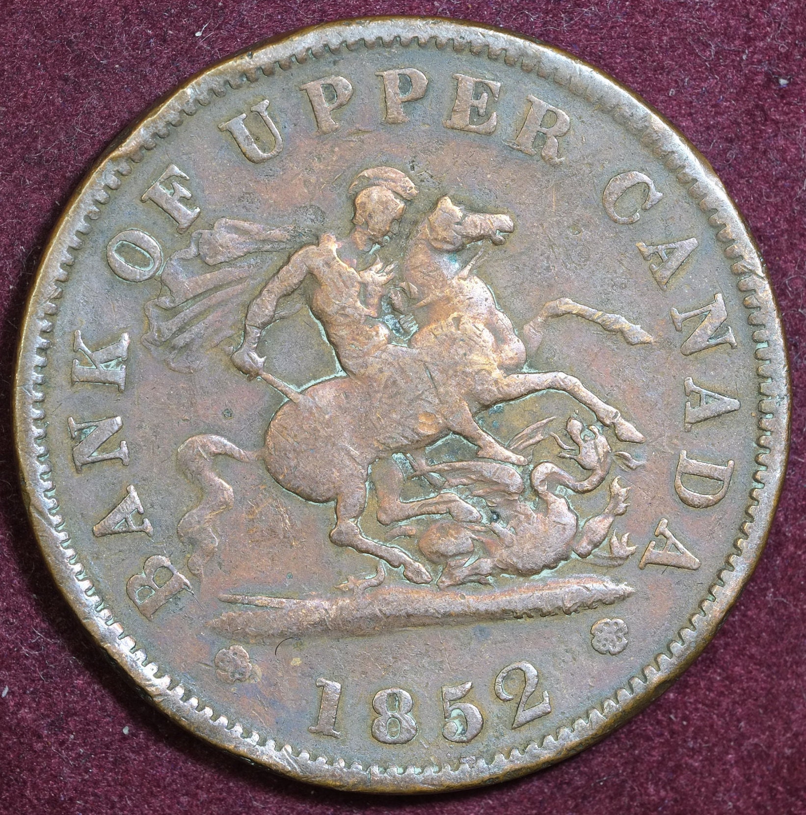 Image of 1852 Bank Of Upper Canada One Penny