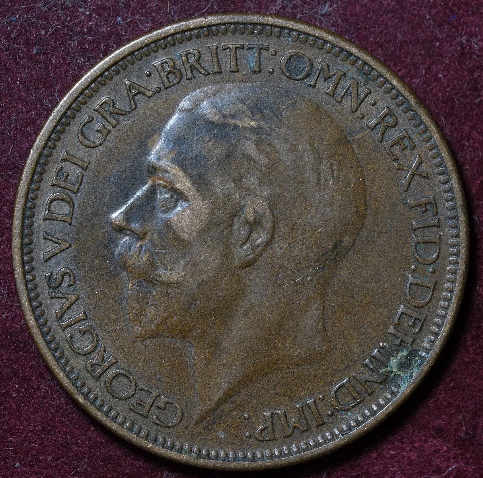 Image of 1926 One Penny Coin Kgv