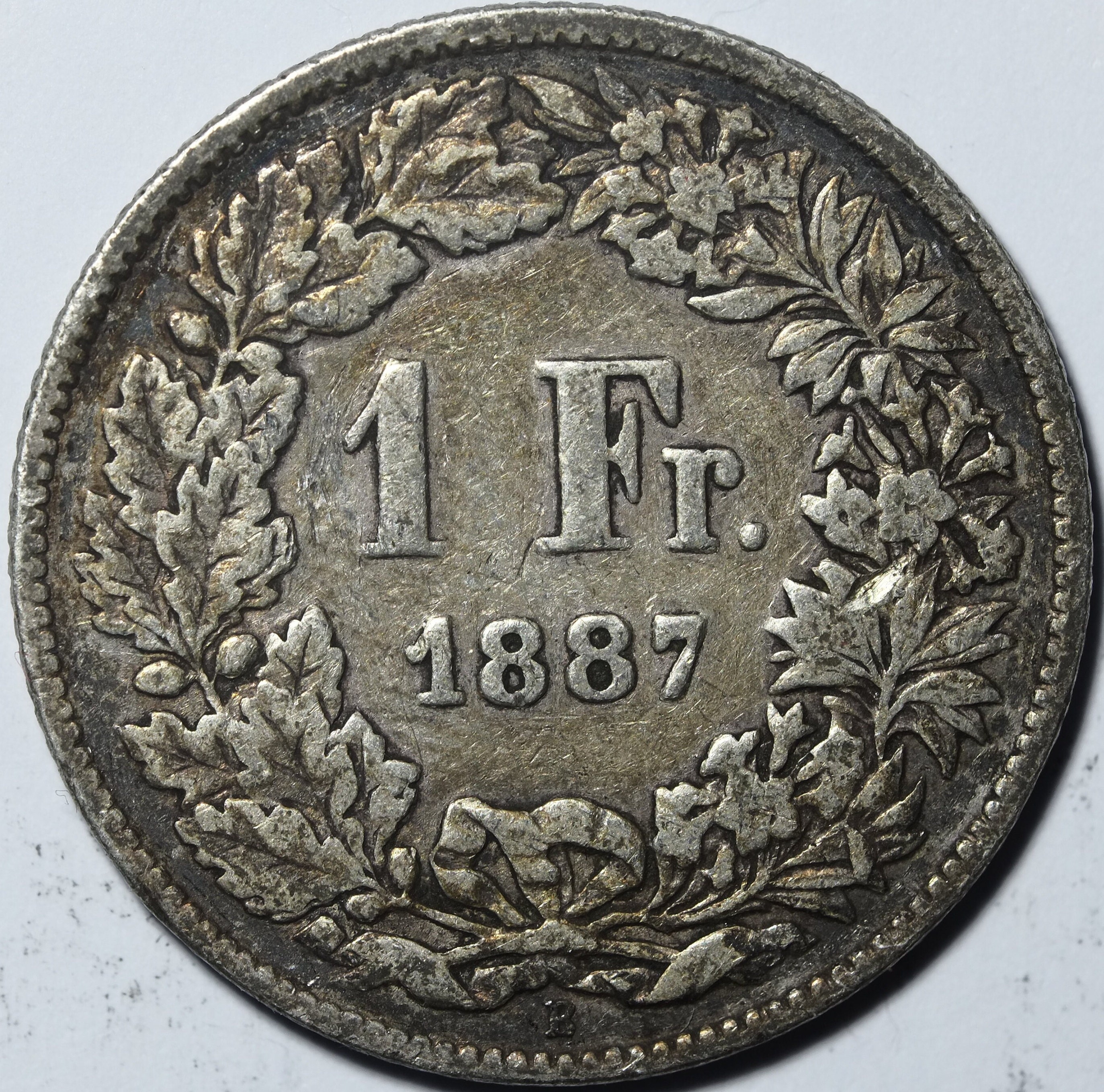 1887 銀貨 1フラン スイス - Etsy 日本