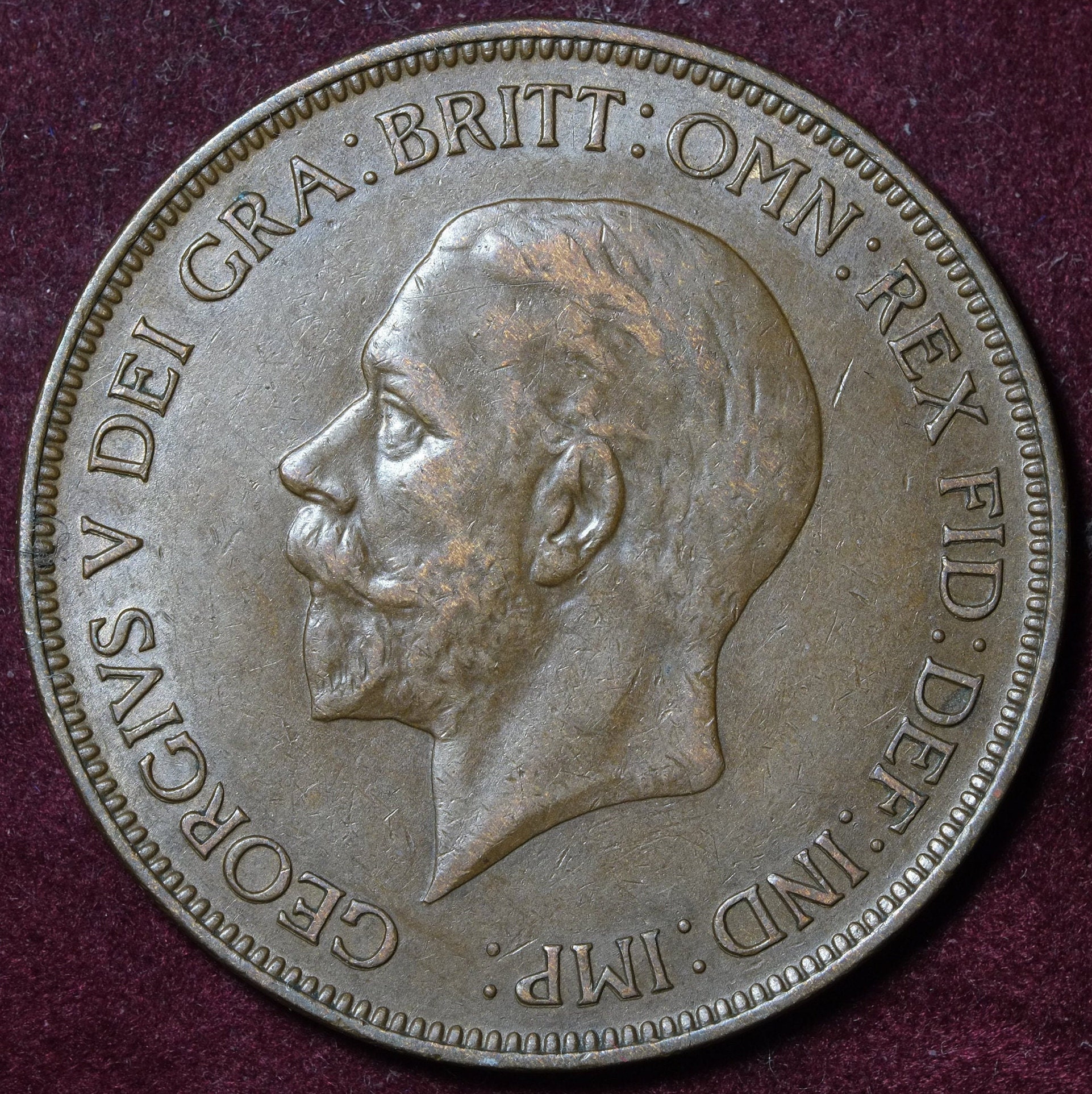 Image of 1931 One Penny Coin Kgv