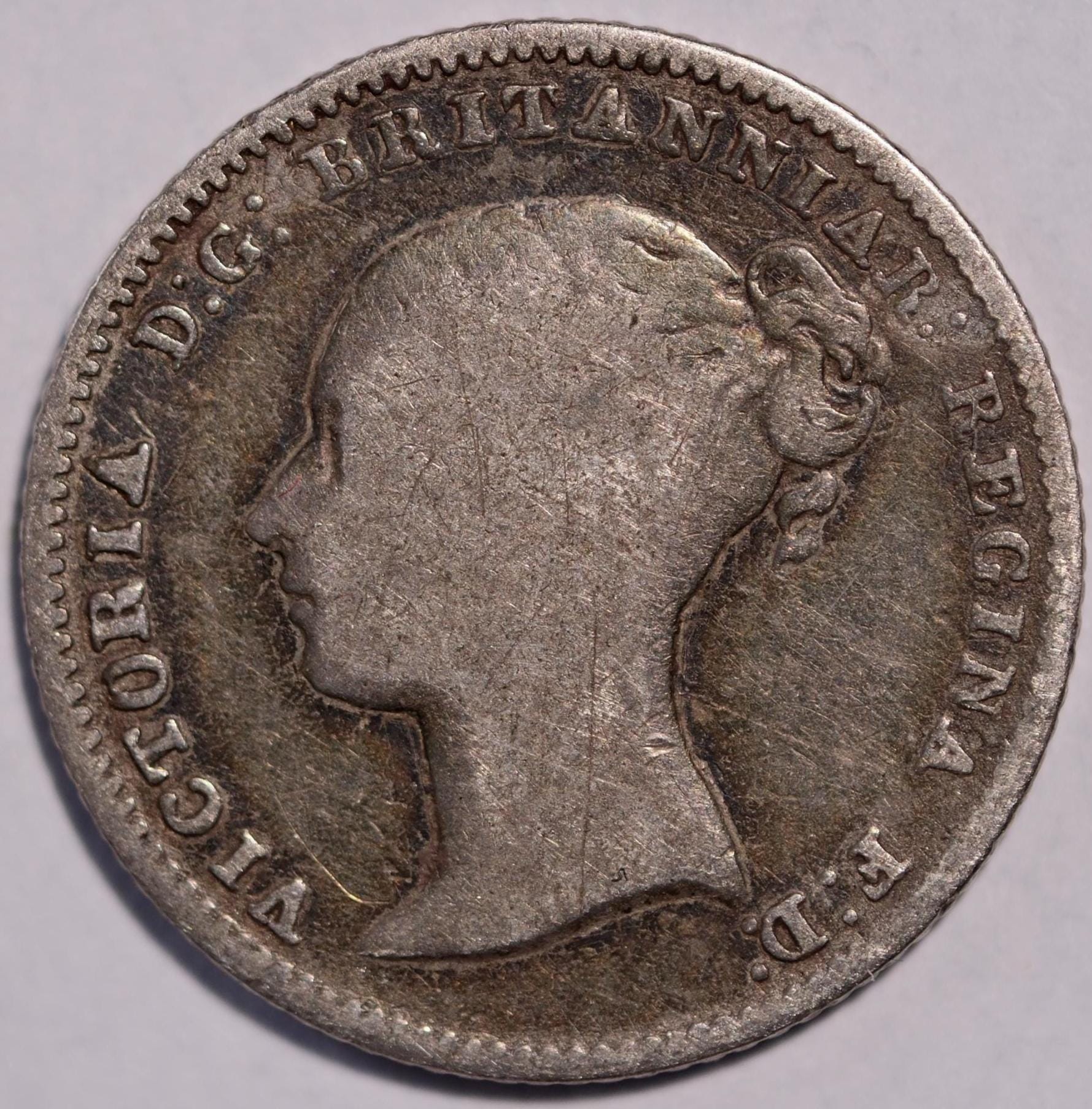 希少な1849年ヴィクトリア女王の4ペンス「グロート」銀貨 - Etsy 日本