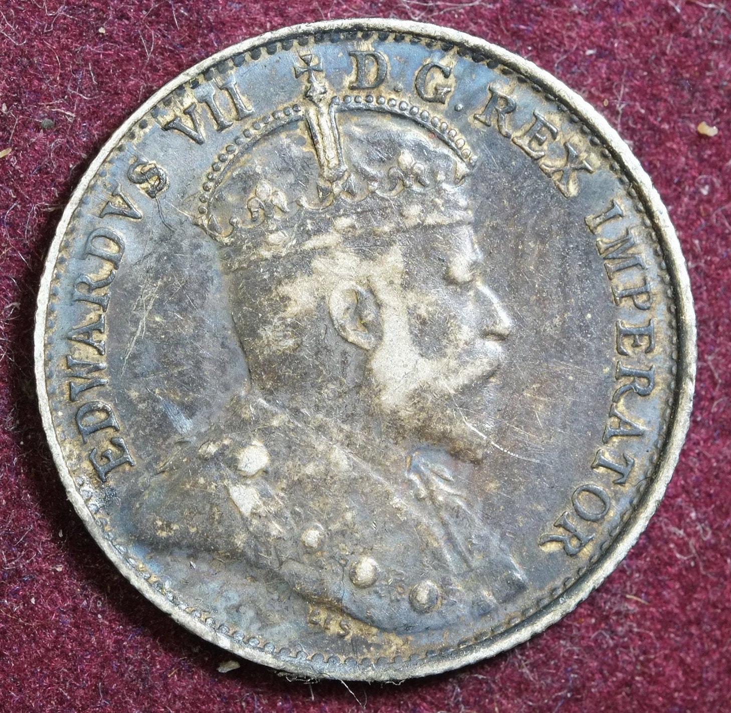 Image of 1905 Silver 5 Cents Coin King & Emperor Edward Vii