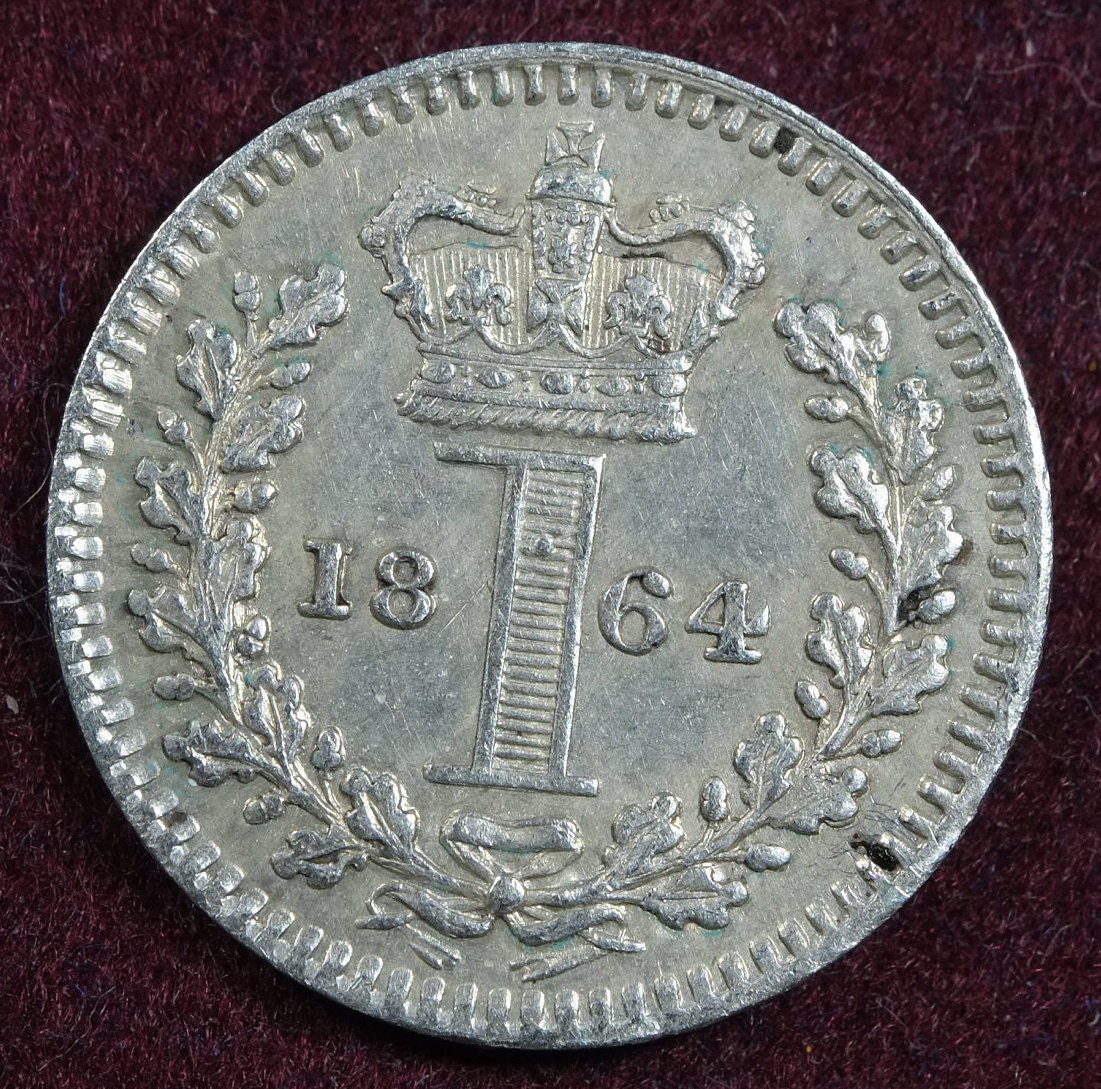 Image of 1864 Silver One Penny Maundy Coin