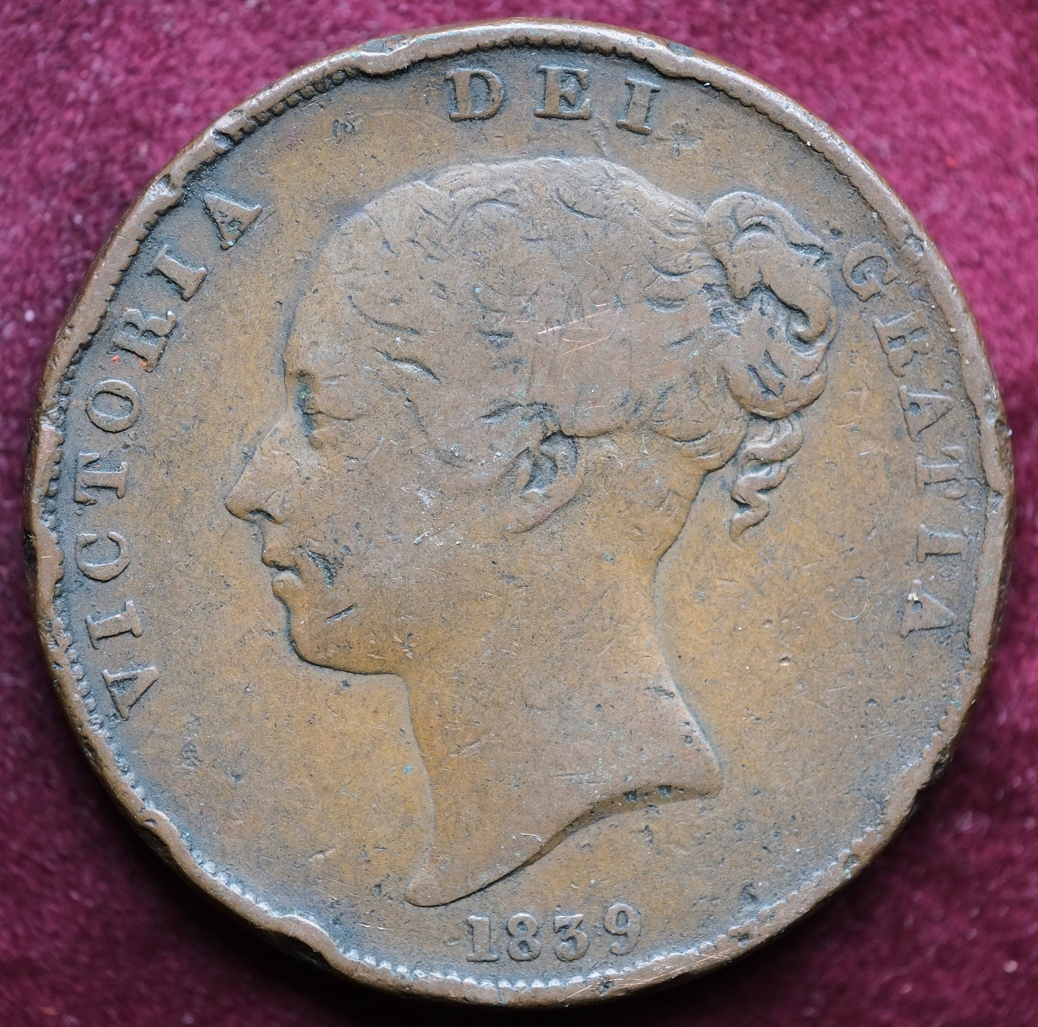 Image of 1839 Isle Of Man One Penny
