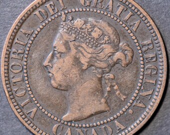 1899年カナダ1セント - XF（極めて良好）状態 - ビクトリア女王 - 1