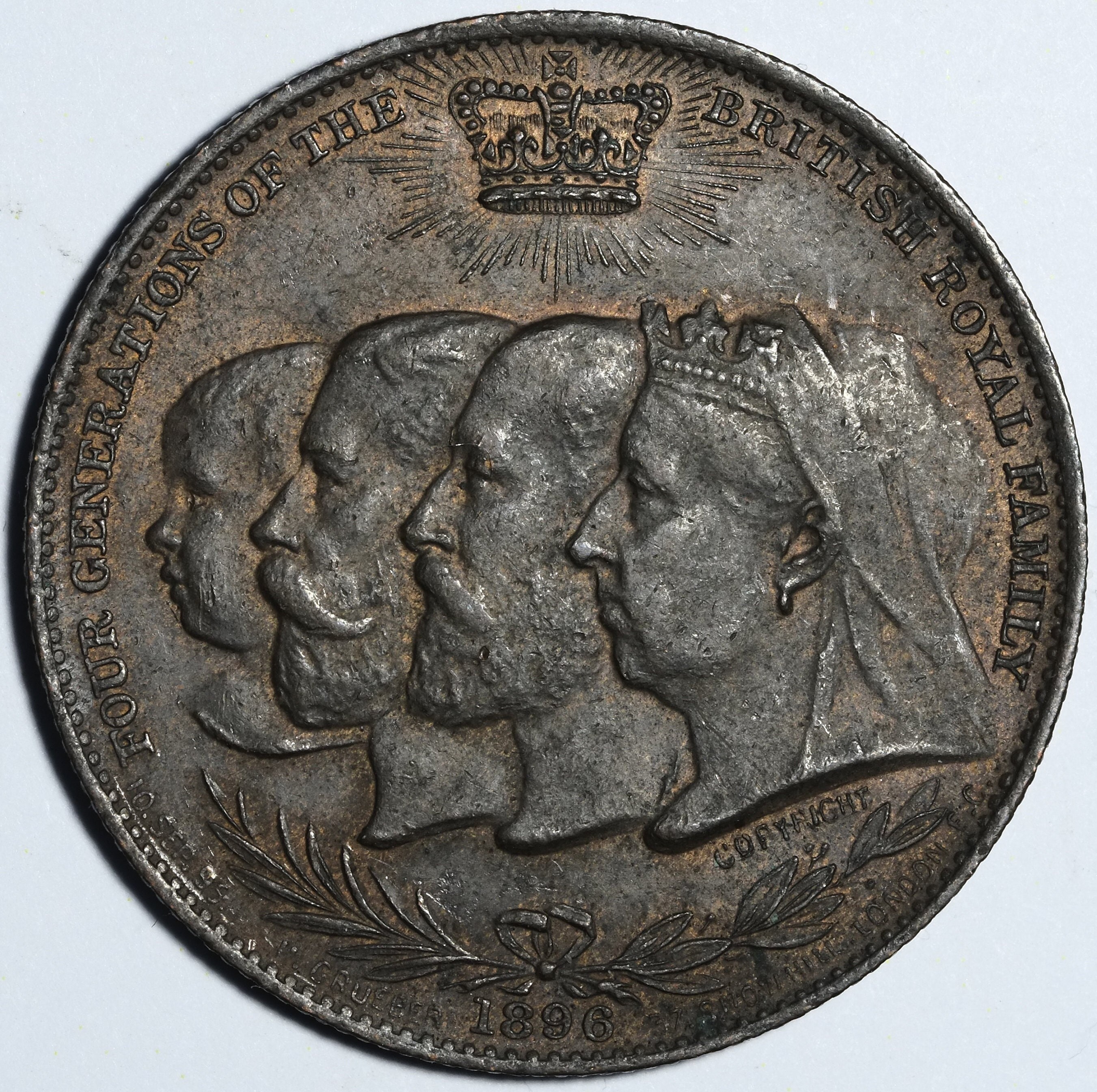 1795年ハーフペニートークン銅貨ウェールズ王女ミドルセックス　ナショナル 1795年ハーフペニートークン銅貨ウェールズ王女ミドルセックス