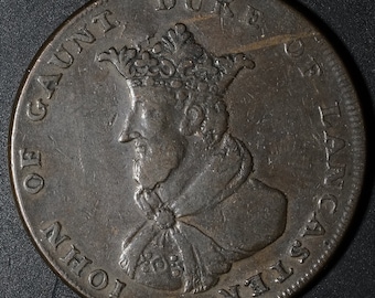 1794 Lancashire Lancaster John of Gaunt Halfpenny Token - Etsy Canada