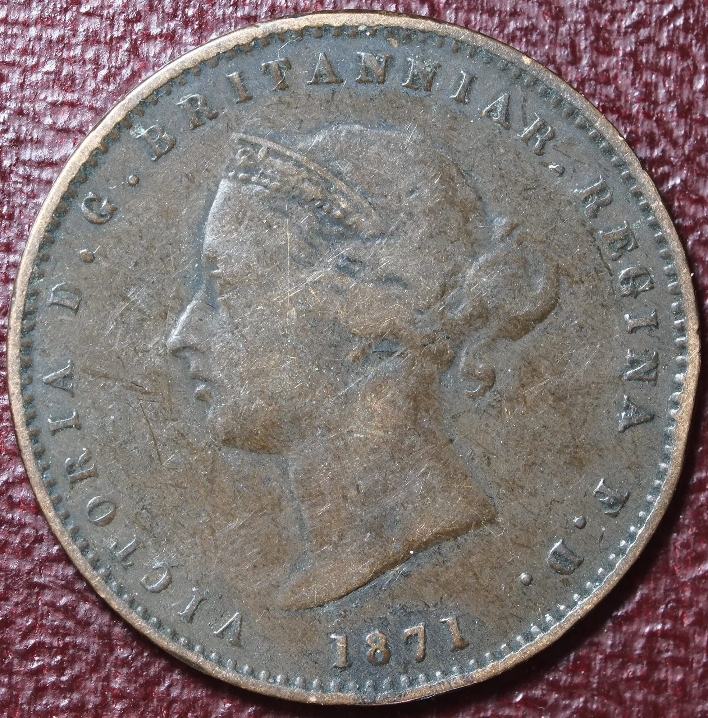 コレクション 1871 Victoria Queen  ONE CENT Coins and Canada - 1 cent 1871 - Prince Edward Island
