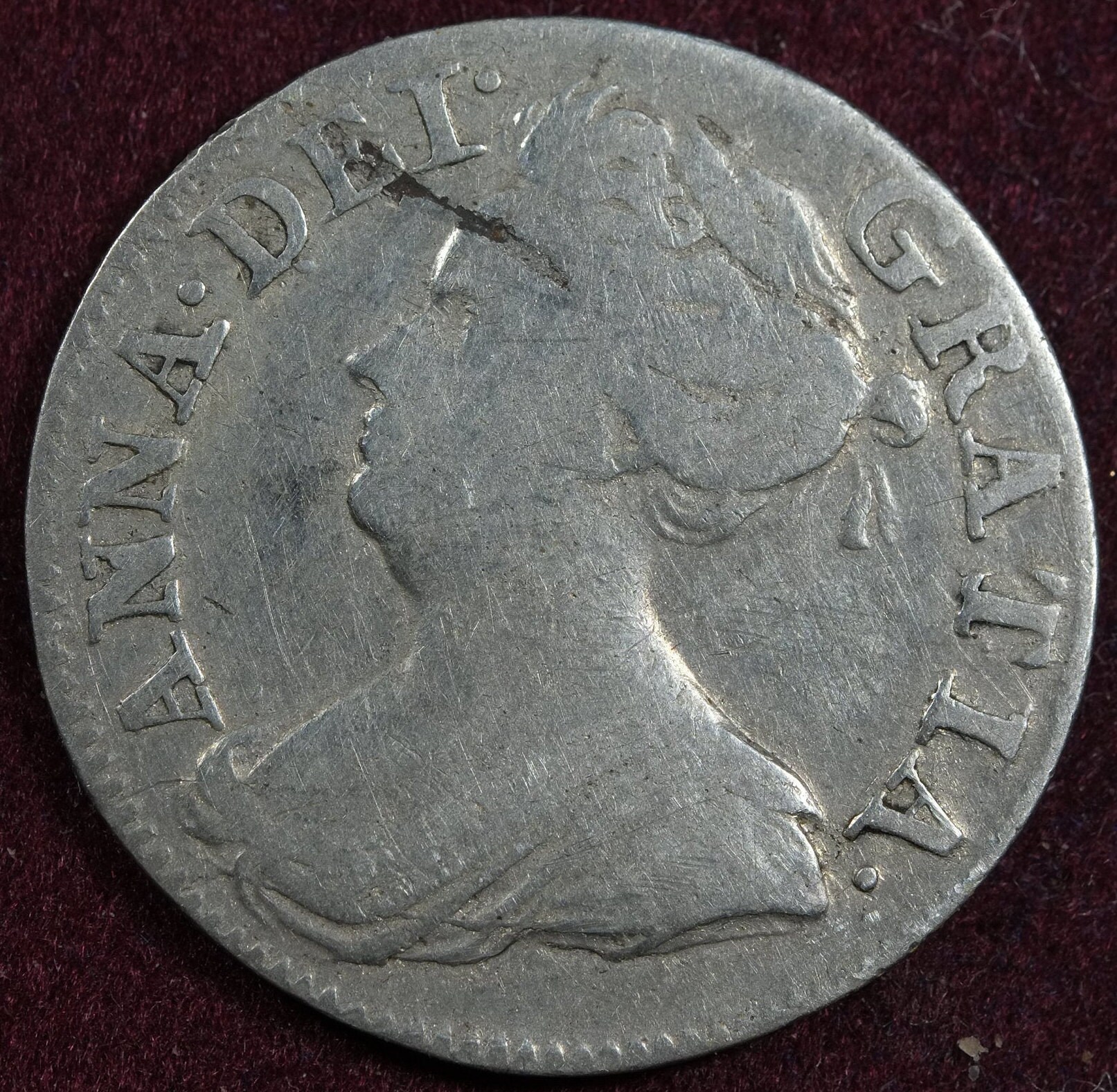 Image of 1713 Queen Anne Maundy Threepence Silver Coin