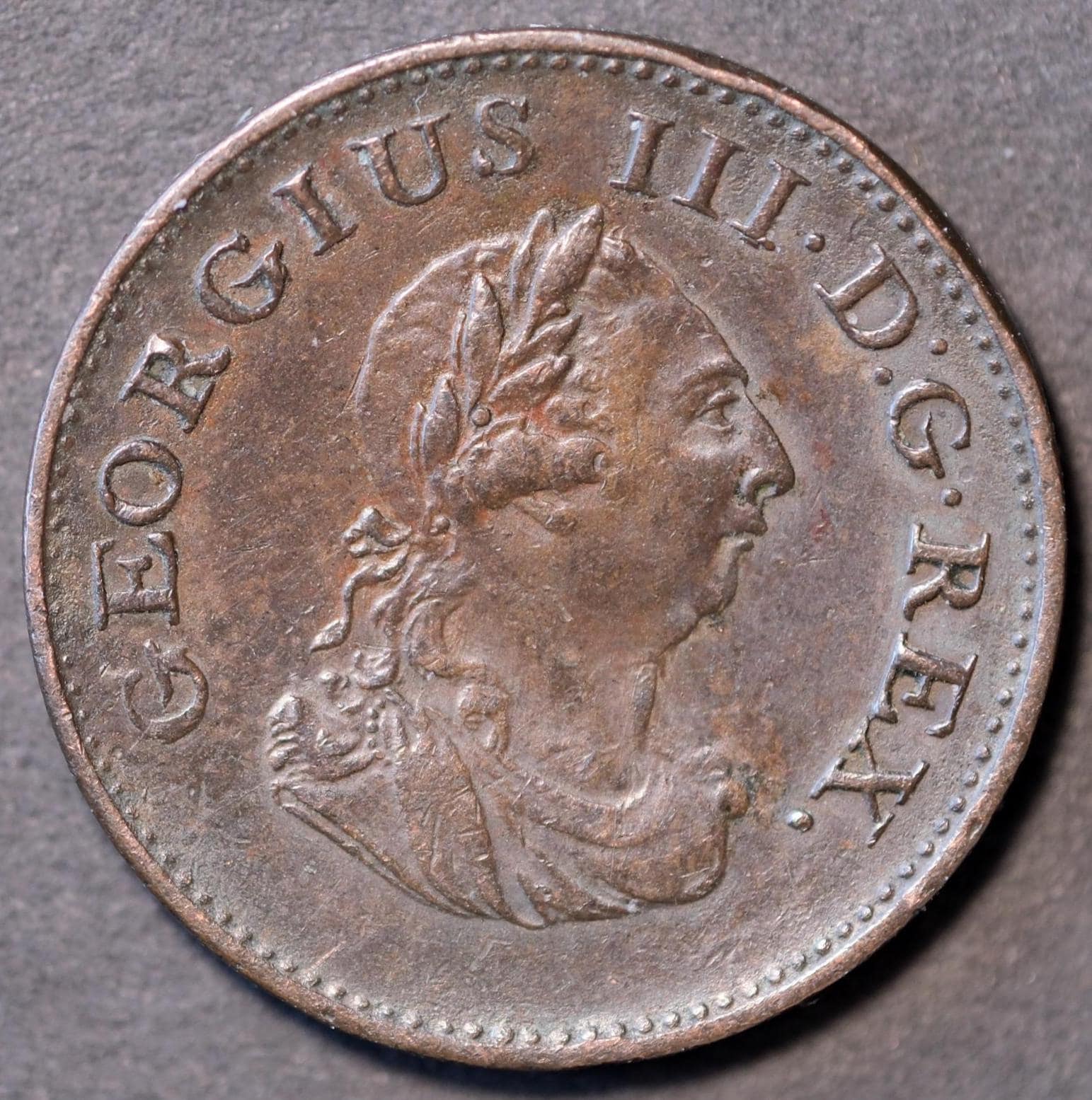 1806 Hibernia Irish Farthing King George III - Etsy