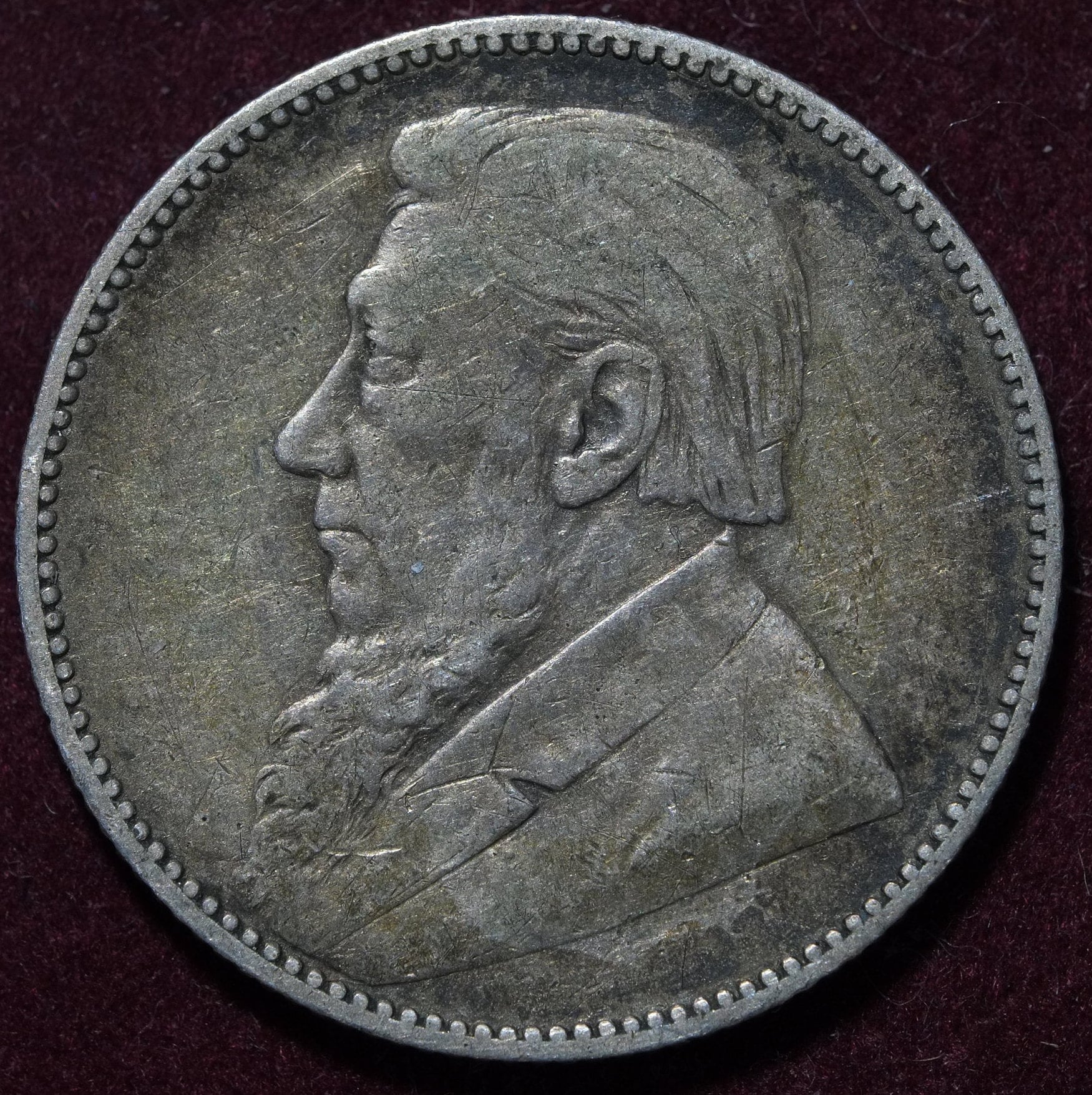 Image of 1896 Silver Shilling Zar South Africa 1st Republic