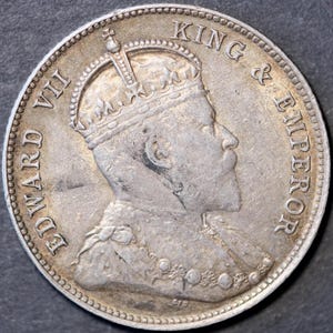 1902 Hong Kong 20 Cents Edward VII