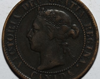 カナダ、1895年、大型1セント銅貨 - Etsy 日本