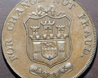 1794 Lancashire Lancaster John of Gaunt Halfpenny Token - Etsy Canada