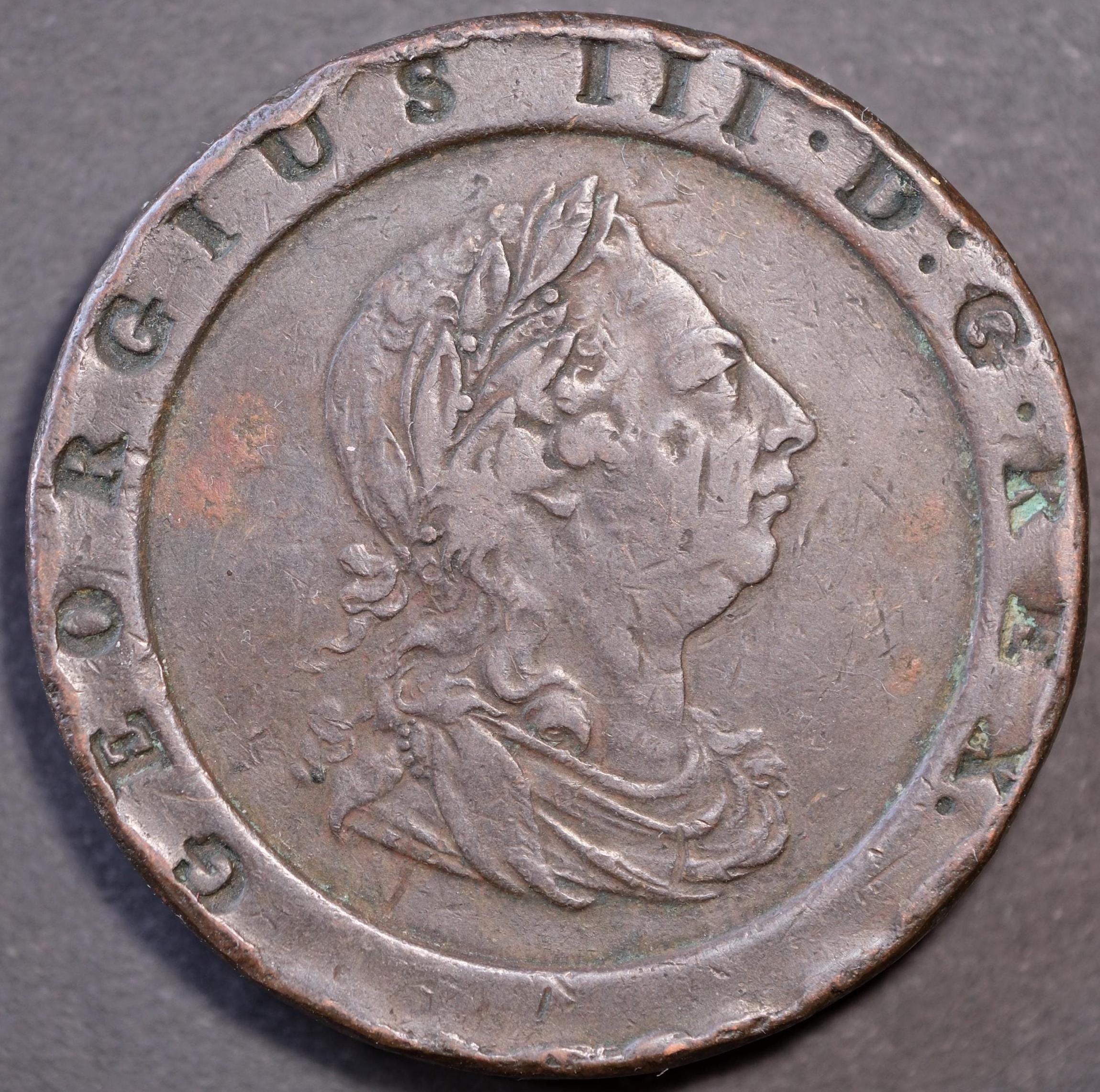 1797年 ジョージ3世 カートホイール 2ペンス - Etsy 日本