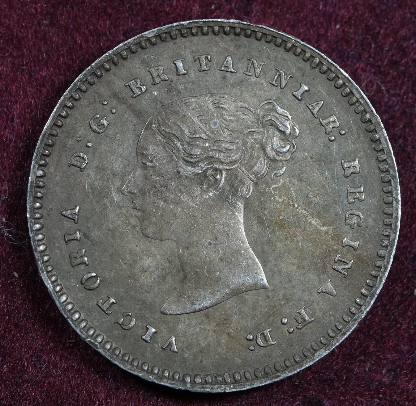 Image of 1879 Silver Twopenny Maundy Coin Queen Victoria
