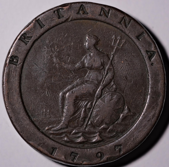 1797 Cartwheel Twopence Coin King George III - Etsy