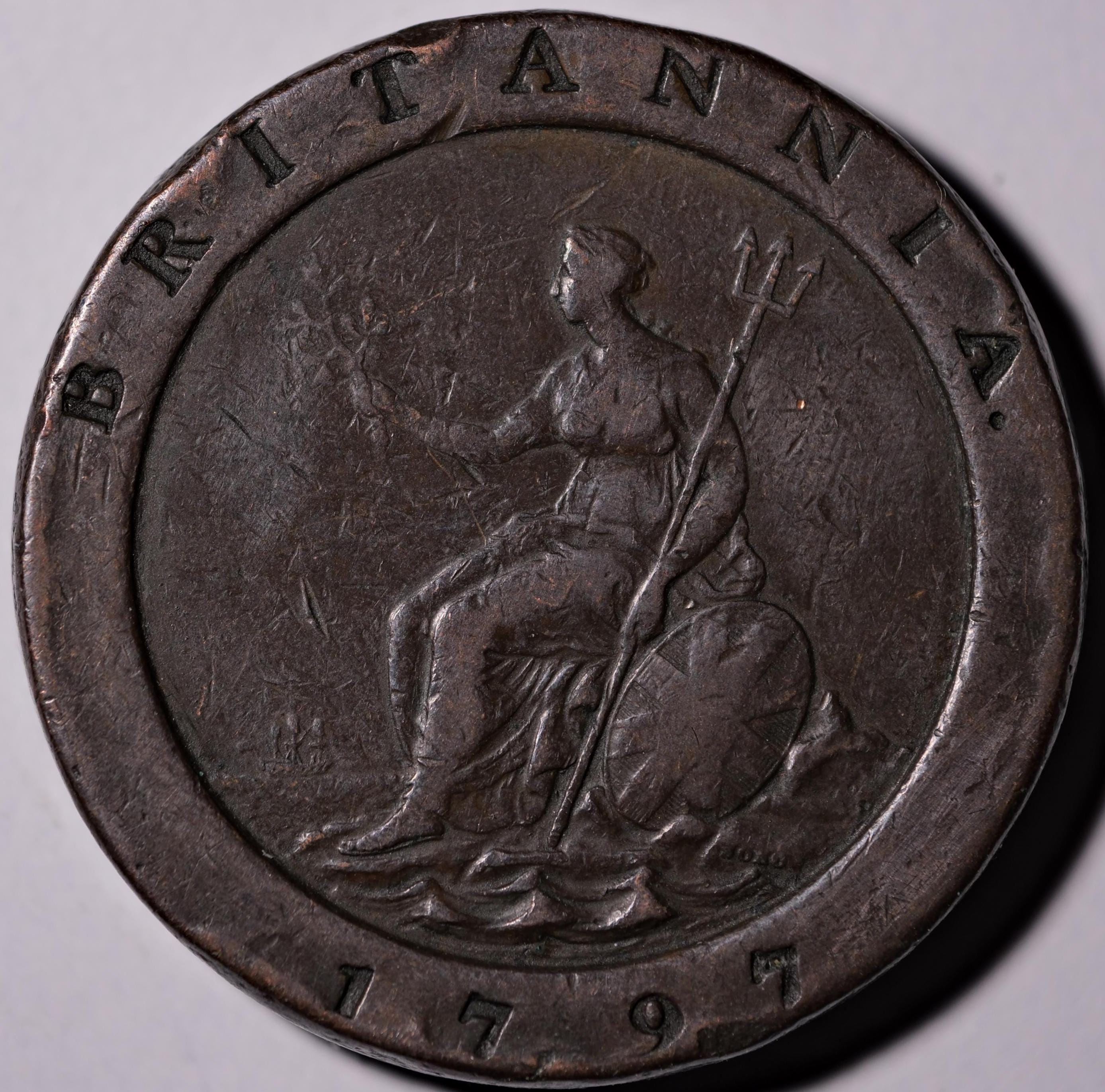 1797 Cartwheel Twopence Coin King George III - Etsy