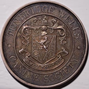 Silver Medal Tunbridge Wells Canine Society Blank Reverse