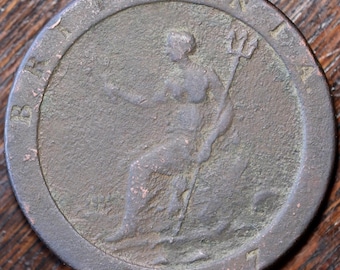 1797年 ジョージ3世 カートホイールペニー イギリス銅貨、コレクターへ