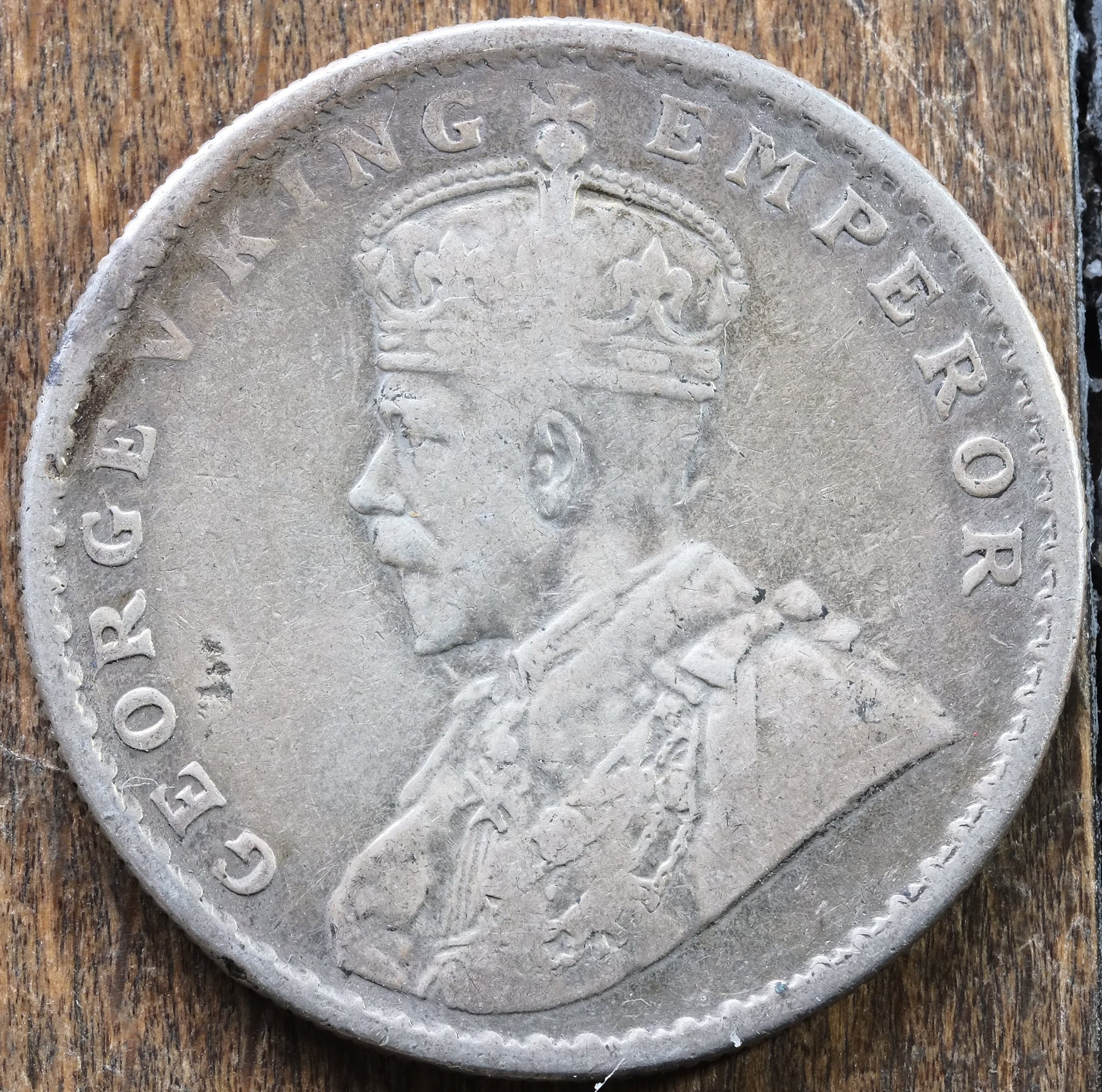 1919 銀貨 KGV 1 ルピー イギリス領インド - Etsy 日本