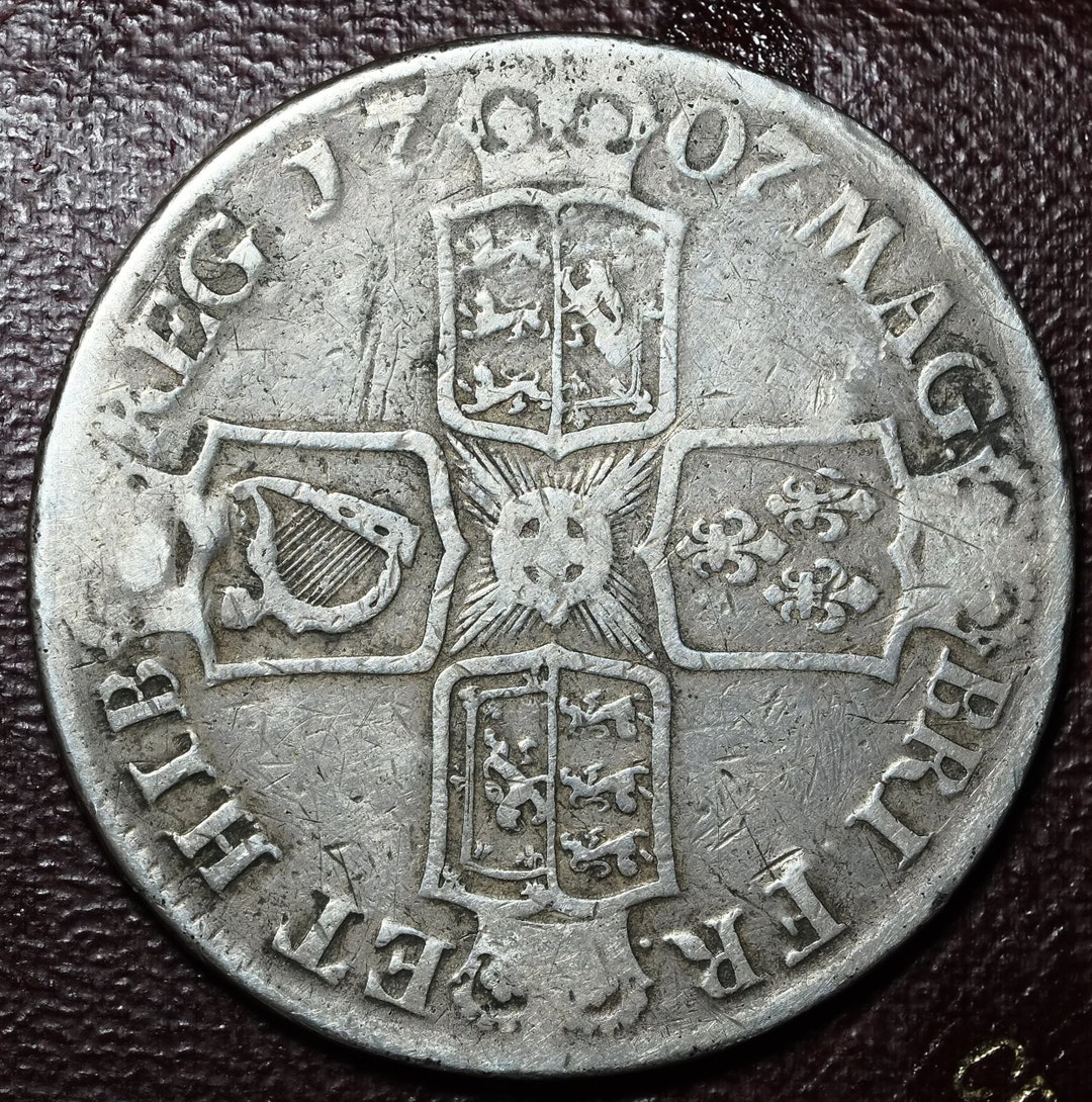 1707 Queen Anne Full Silver Crown Etsy