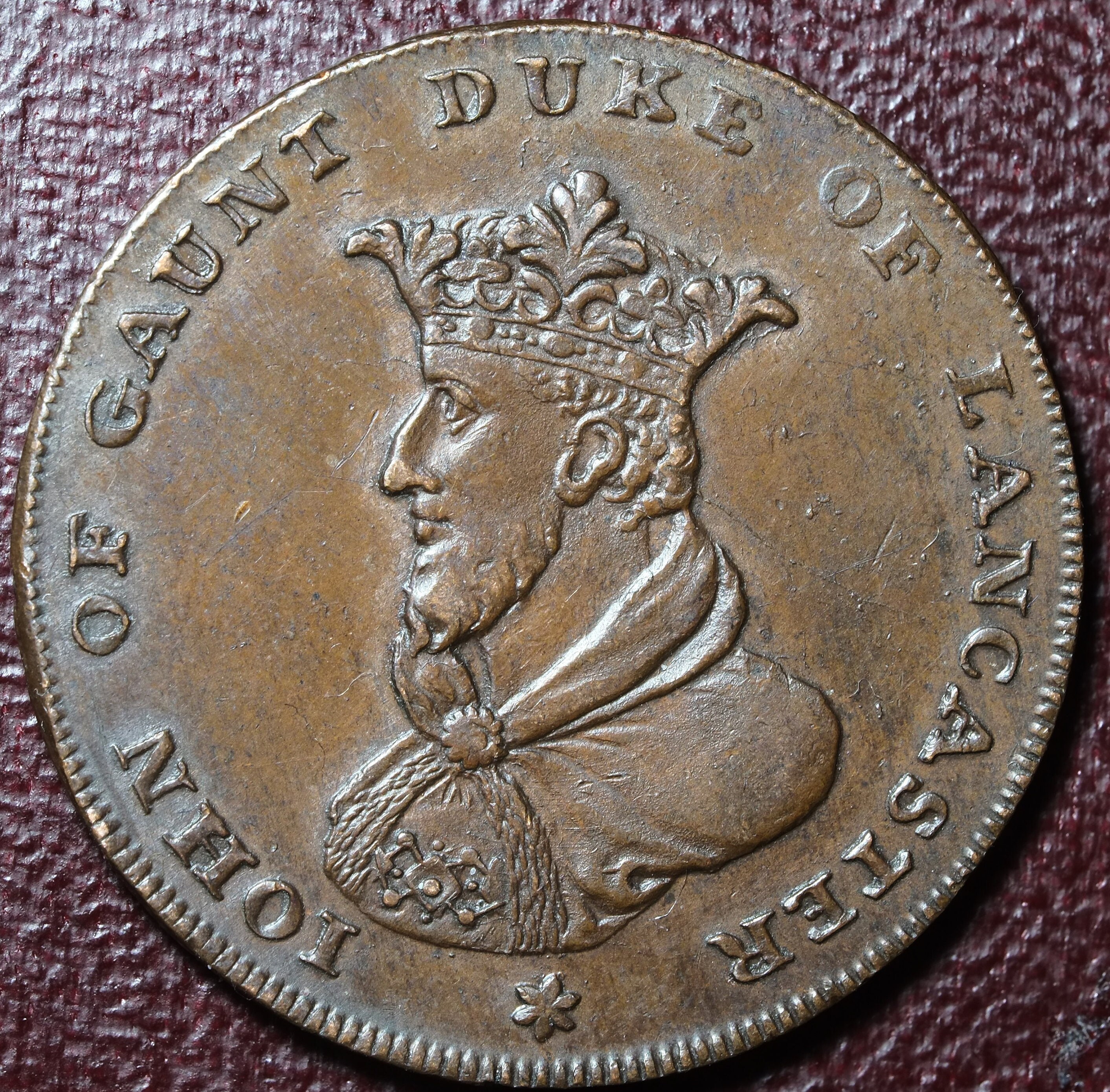 1794 Lancashire Lancaster John of Gaunt Halfpenny Token - Etsy Canada