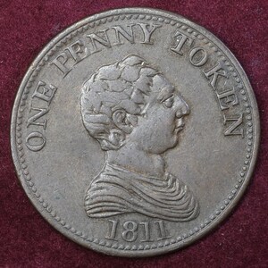 1811 1 Penny Staffordshire - Payable Bilston royal exchange