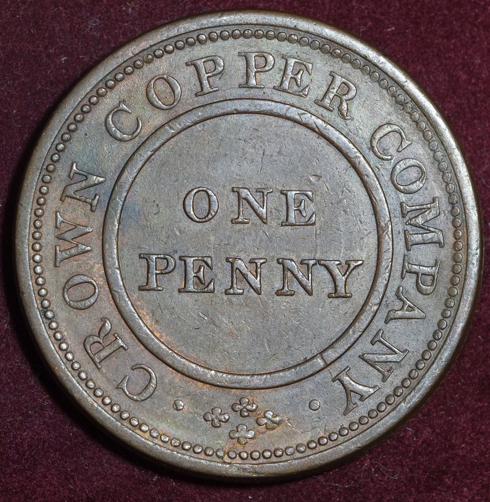 Image of 1811 One Penny Token Birmingham - Crown Copper Company