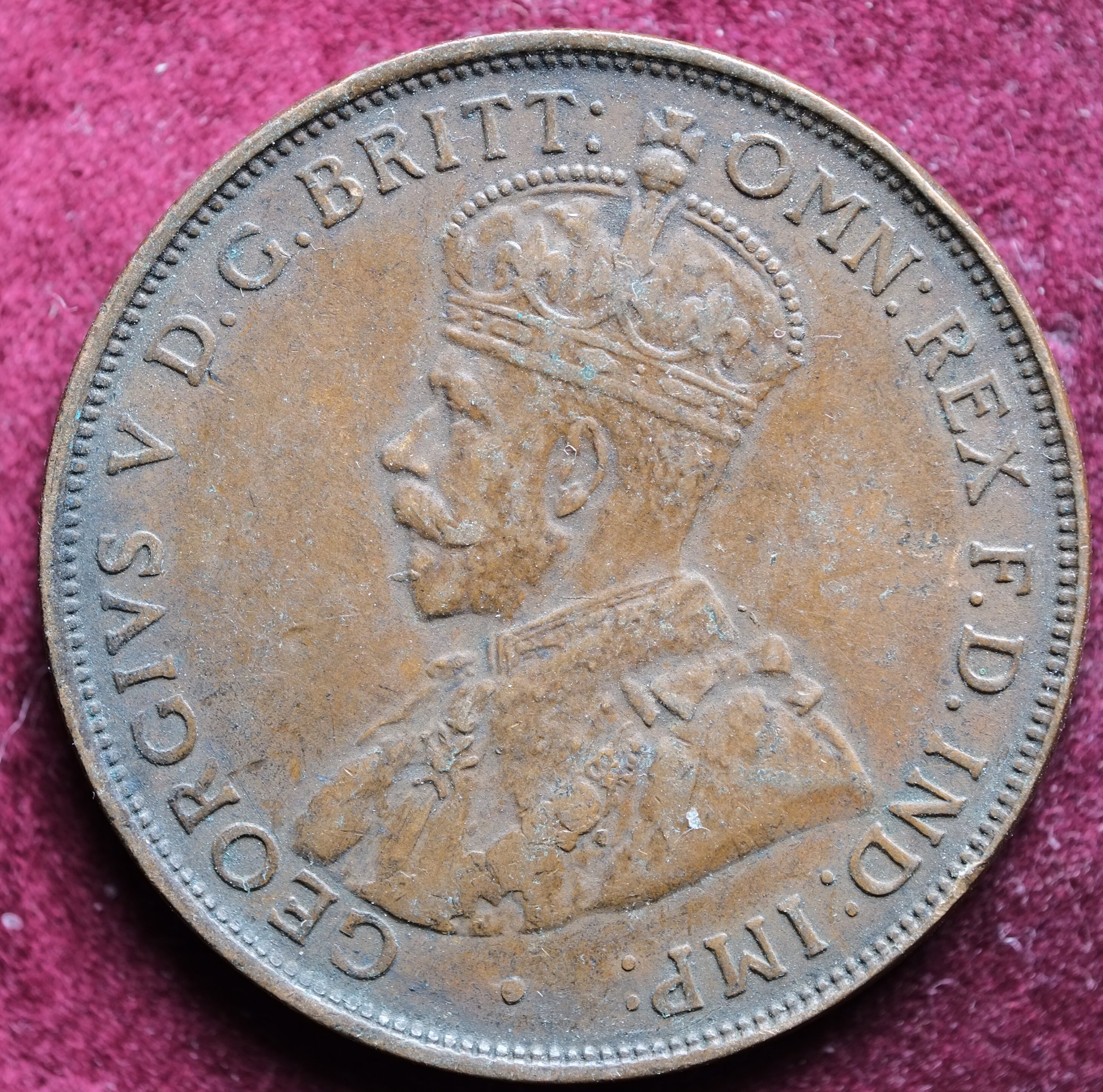 Image of 1923 One Penny Coin Commonwealth Of Australia
