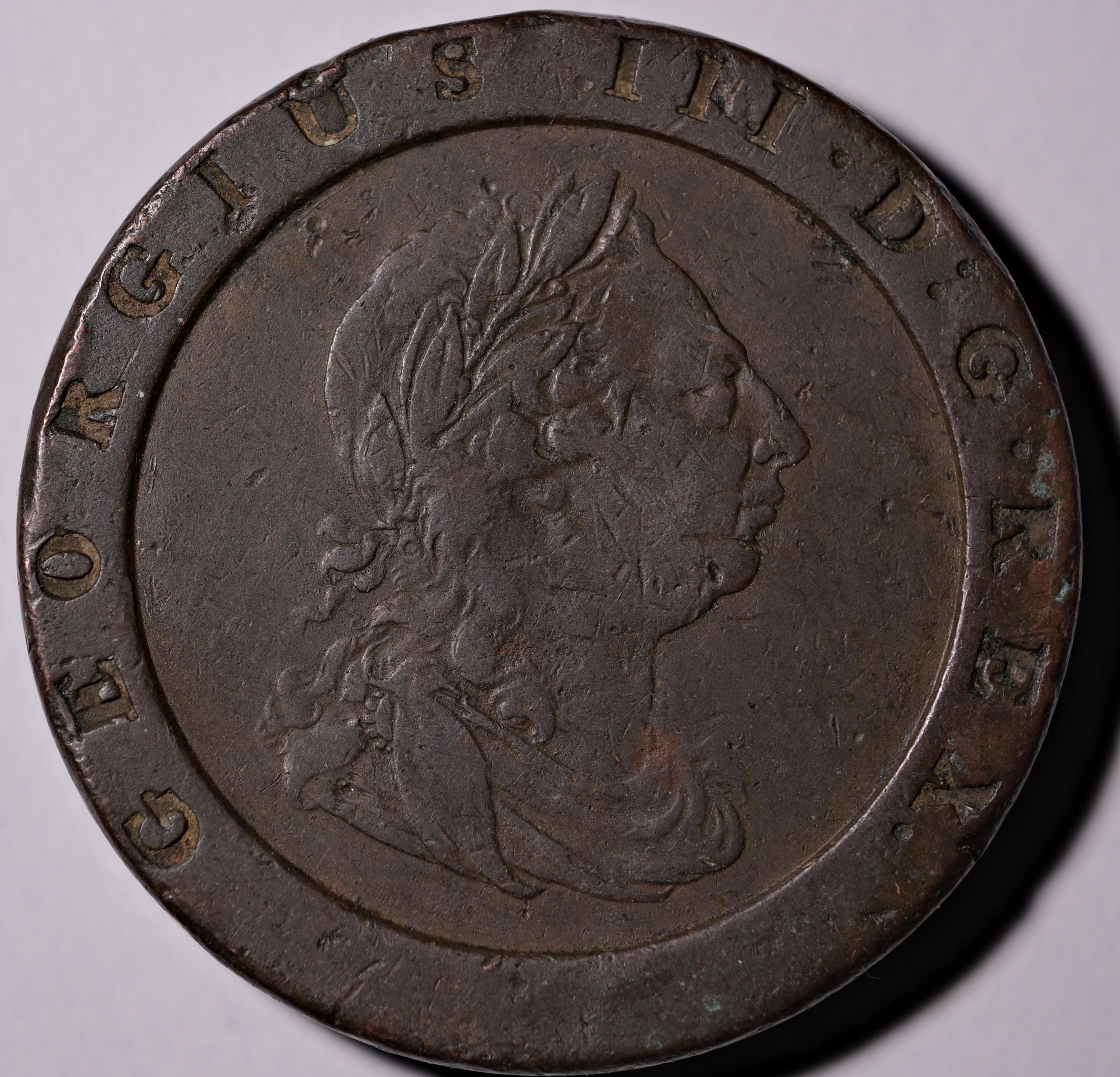 1797年 カートホイール 2ペンス硬貨 ジョージ3世 - Etsy 日本