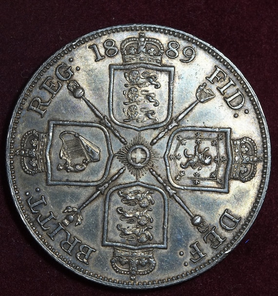 イギリス ダブルフローリン銀貨（4シリング）ヴィクトリア女王