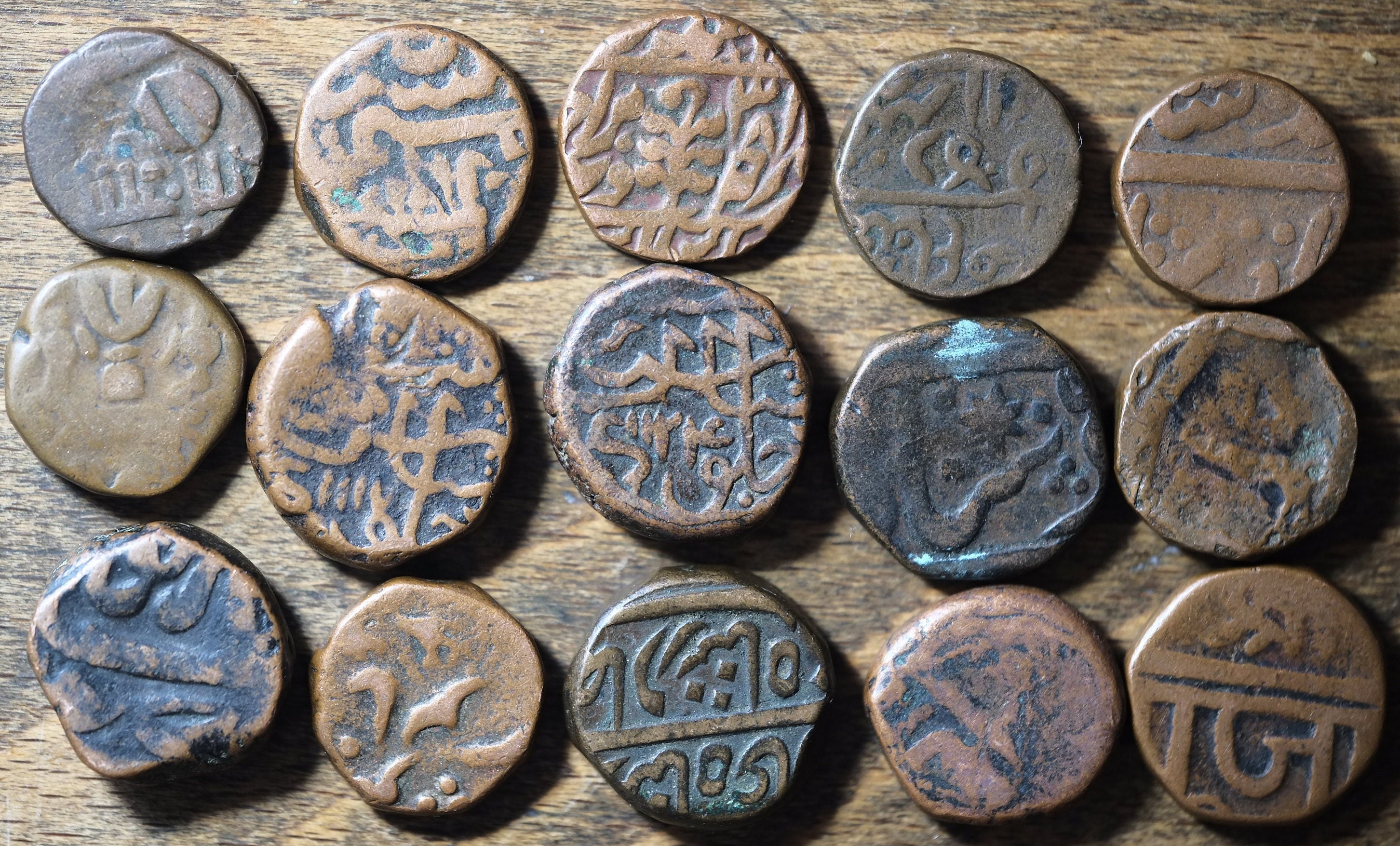 Ancient Indian Copper Coins rare-pennies