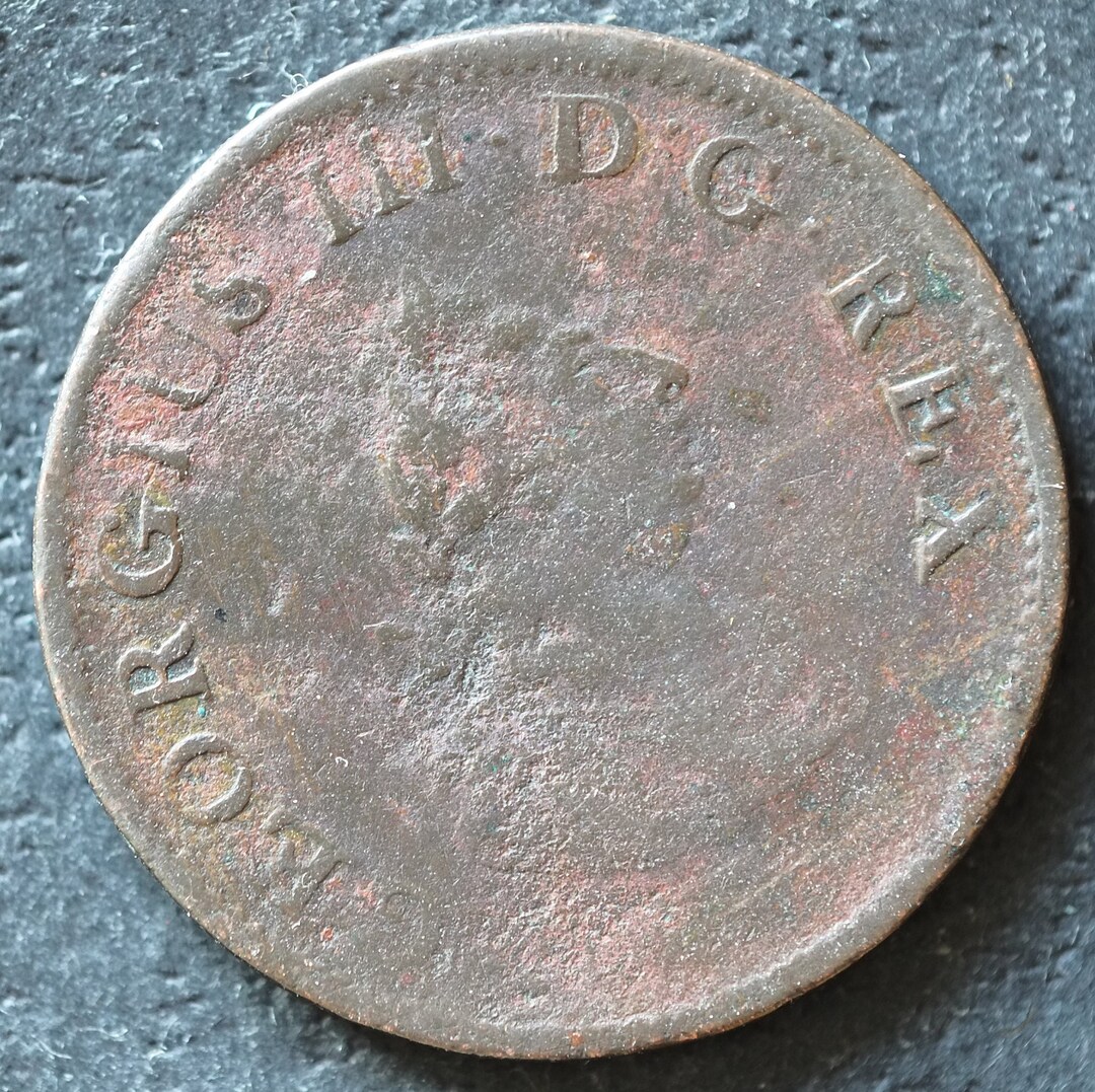 1806 Irish III Hibernia Half Penny Etsy