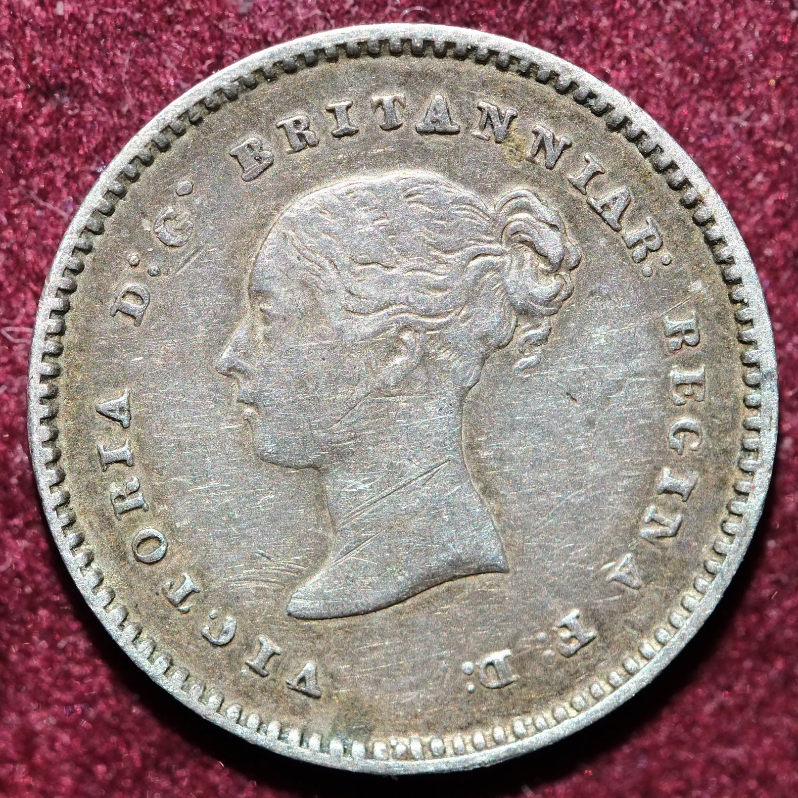 Image of 1843 Silver Twopenny Maundy Coin Queen Victoria