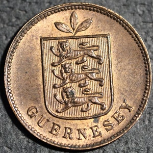 1899 H Guernsey 1 Double Victorian Farthing